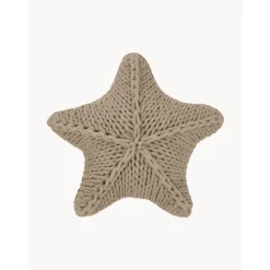 Cuscino A Maglia Grossa Color Beige Sparkle