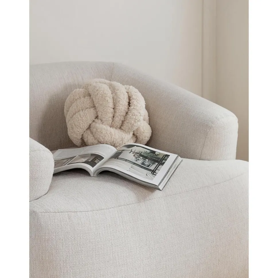 Cuscino Annodato In Tessuto Teddy Twist