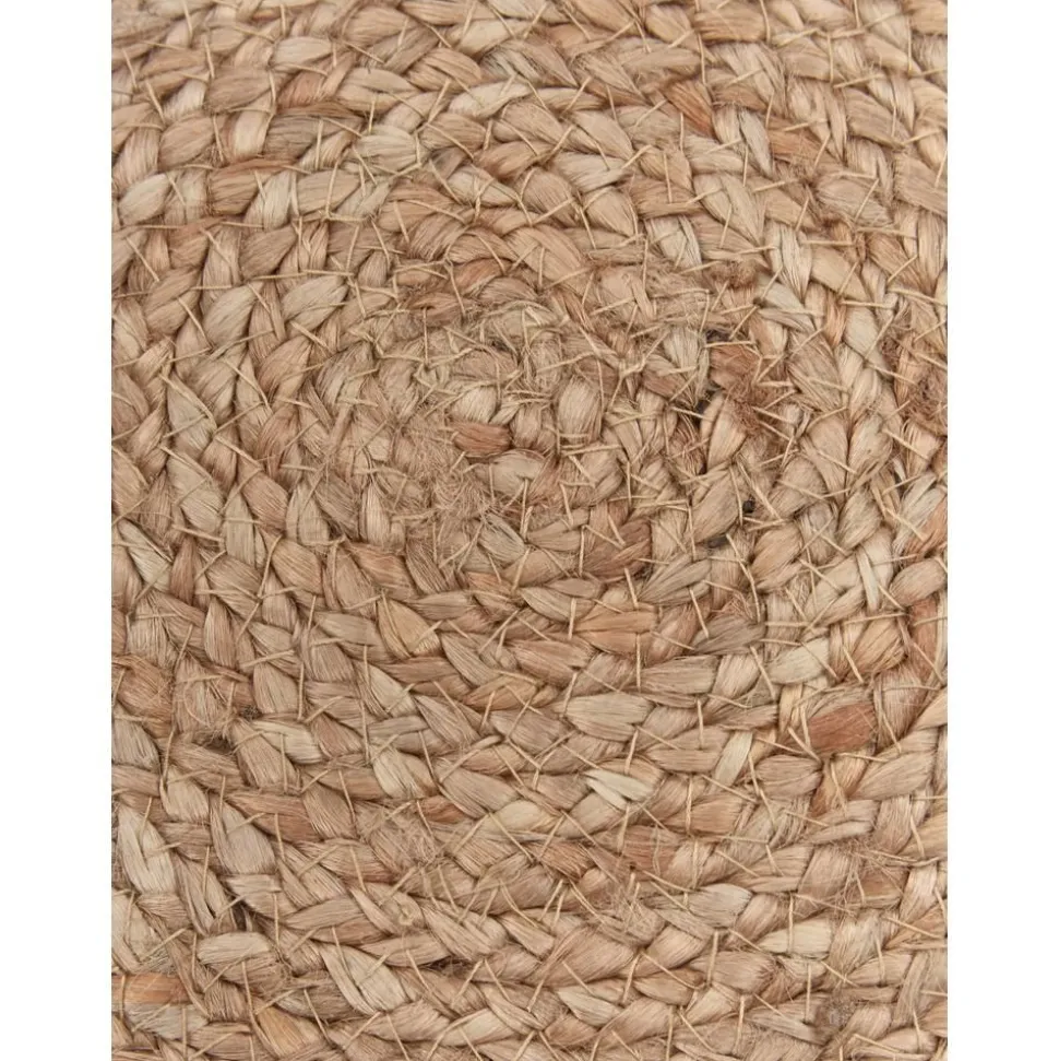 Cuscino Arredo In Juta Con Pompon Fiko