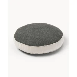 Cuscino Arredo Rotondo In Boucle Con Bordino Aya