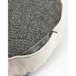 Cuscino Arredo Rotondo In Boucle Con Bordino Aya