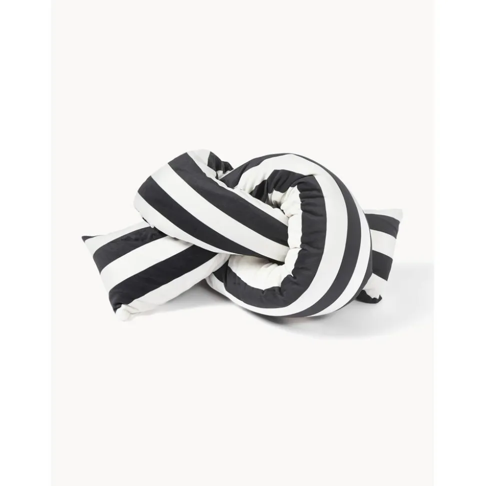 Cuscino Decorativo Imbottito In Velluto A Righe Knot