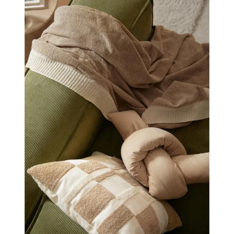 Cuscino Decorativo Imbottito In Velluto Knot