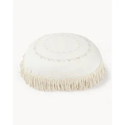 Cuscino Rotondo Con Frange Nedda