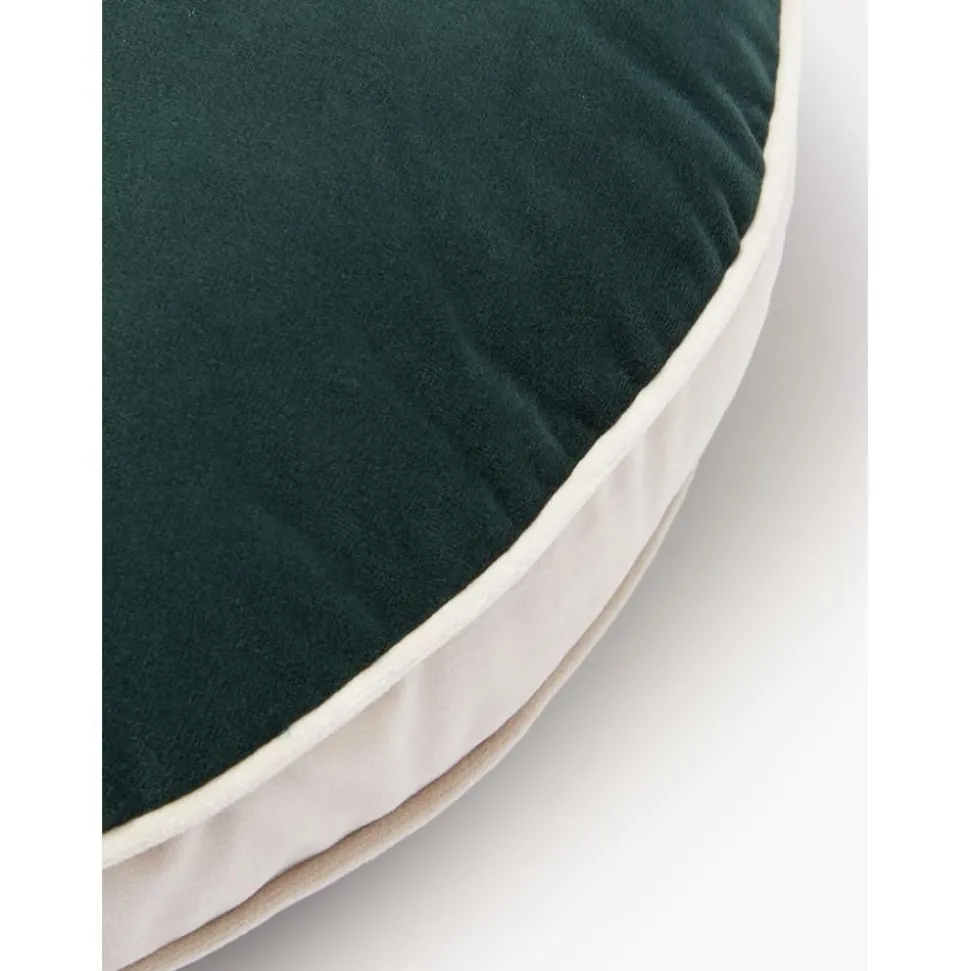 Cuscino Rotondo In Velluto Dax