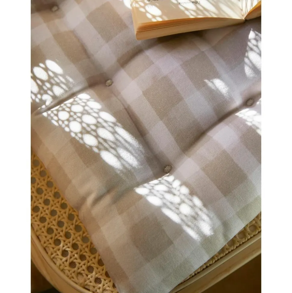 Cuscino Sedia In Cotone A Quadretti Milene