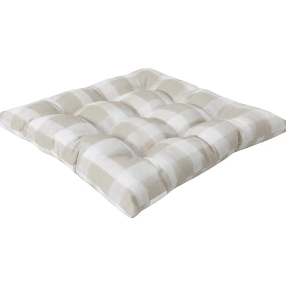 Cuscino Sedia In Cotone A Quadretti Milene