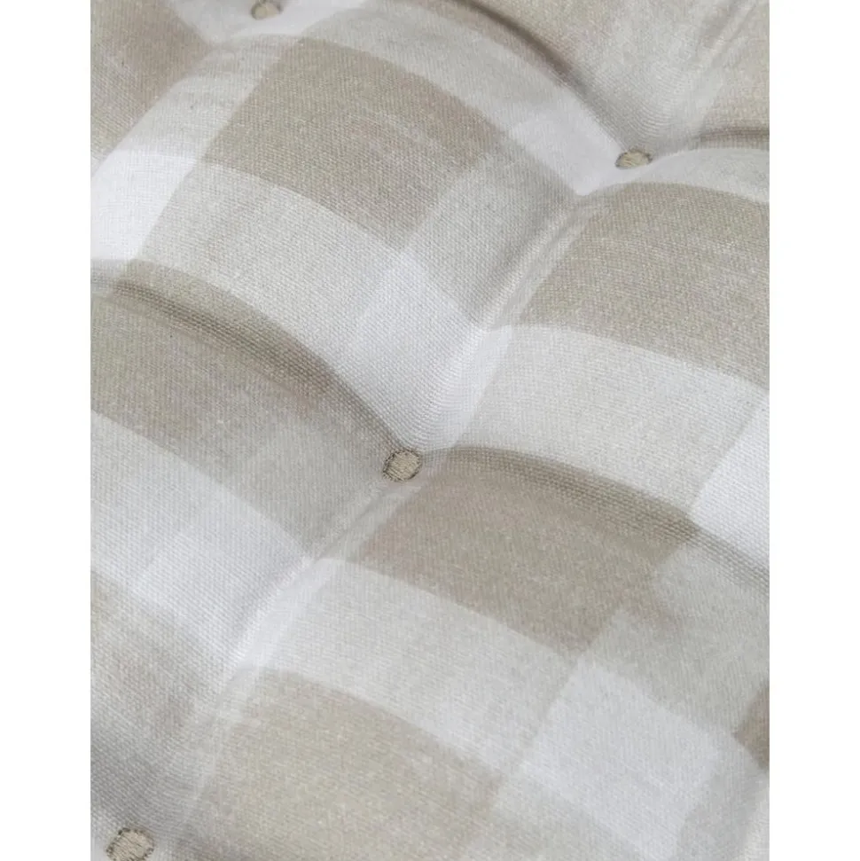 Cuscino Sedia In Cotone A Quadretti Milene