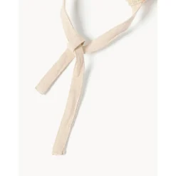 Cuscino Sedia In Cotone A Quadri Con Ricamo Orla