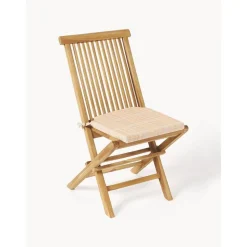 Cuscino Sedia In Cotone A Quadri Con Ricamo Orla