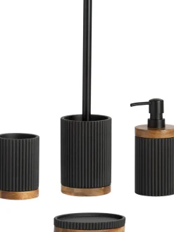 Dispenser Sapone Con Dettaglio In Legno Laura