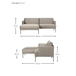 Divanetto Angolare In Velluto Fluente