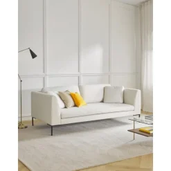 Divano 3 Posti Con Piedini In Metallo Emma