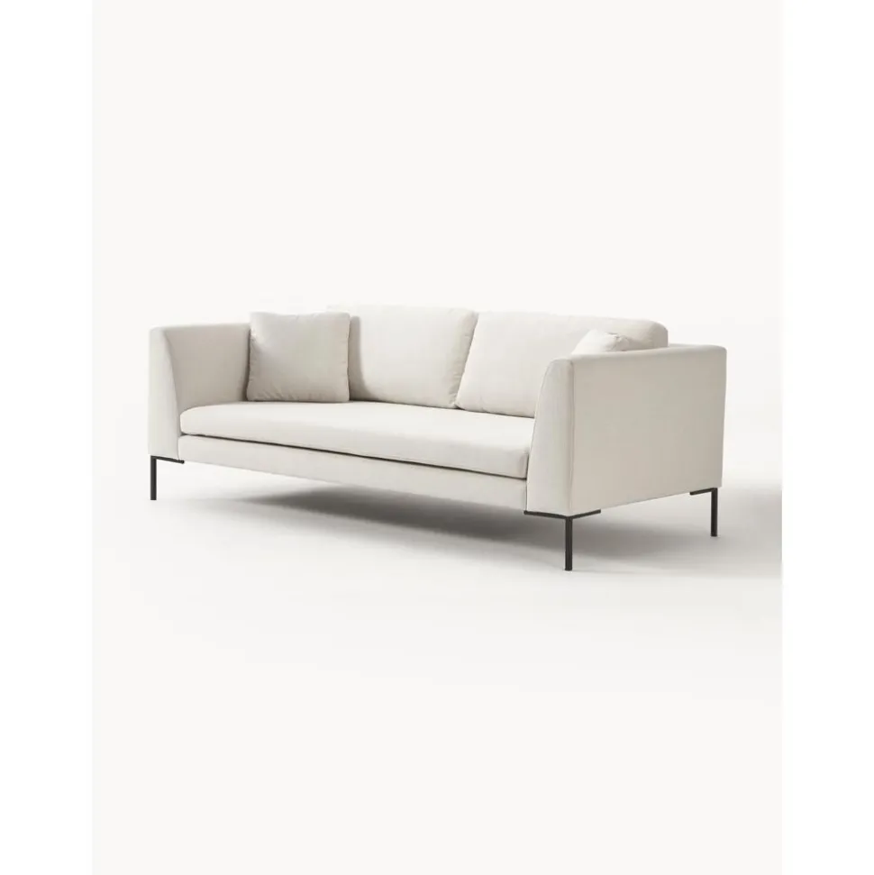 Divano 3 Posti Con Piedini In Metallo Emma