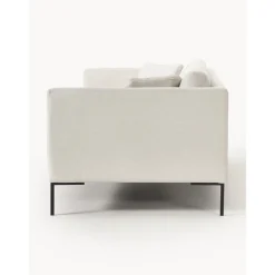 Divano 3 Posti Con Piedini In Metallo Emma