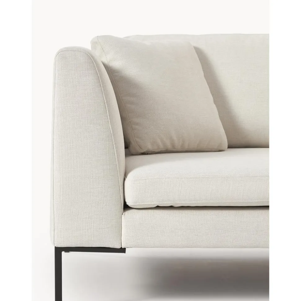 Divano 3 Posti Con Piedini In Metallo Emma