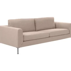 Divano 3 Posti Con Piedini In Metallo Cucita