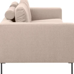 Divano 3 Posti Con Piedini In Metallo Cucita