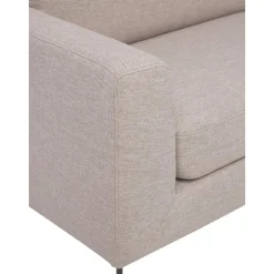 Divano 3 Posti Con Piedini In Metallo Cucita