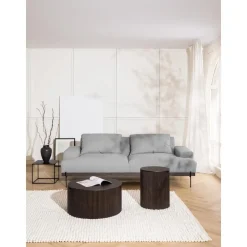 Divano 3 Posti Con Piedini In Metallo Brooks