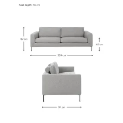 Divano 3 Posti Cucita