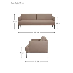 Divano 3 Posti Fluente