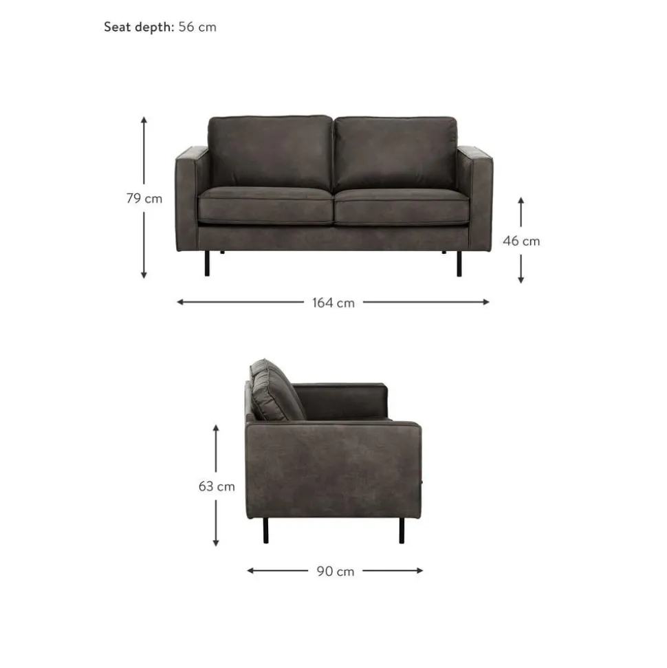 Divano 2 Posti In Pelle Riciclata Hunter