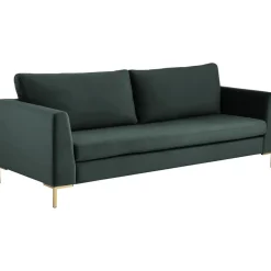 Divano 3 Posti In Velluto Luna