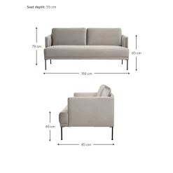 Divano 2 Posti In Velluto Fluente