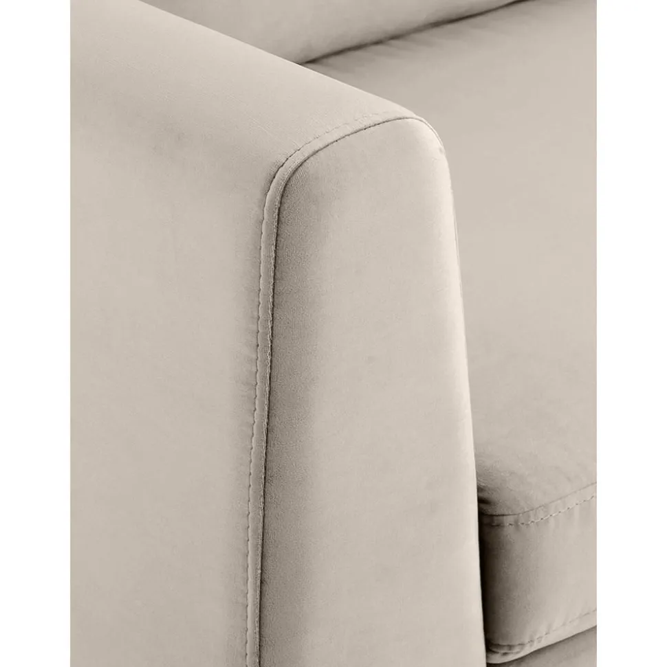 Divano 3 Posti In Velluto Luna