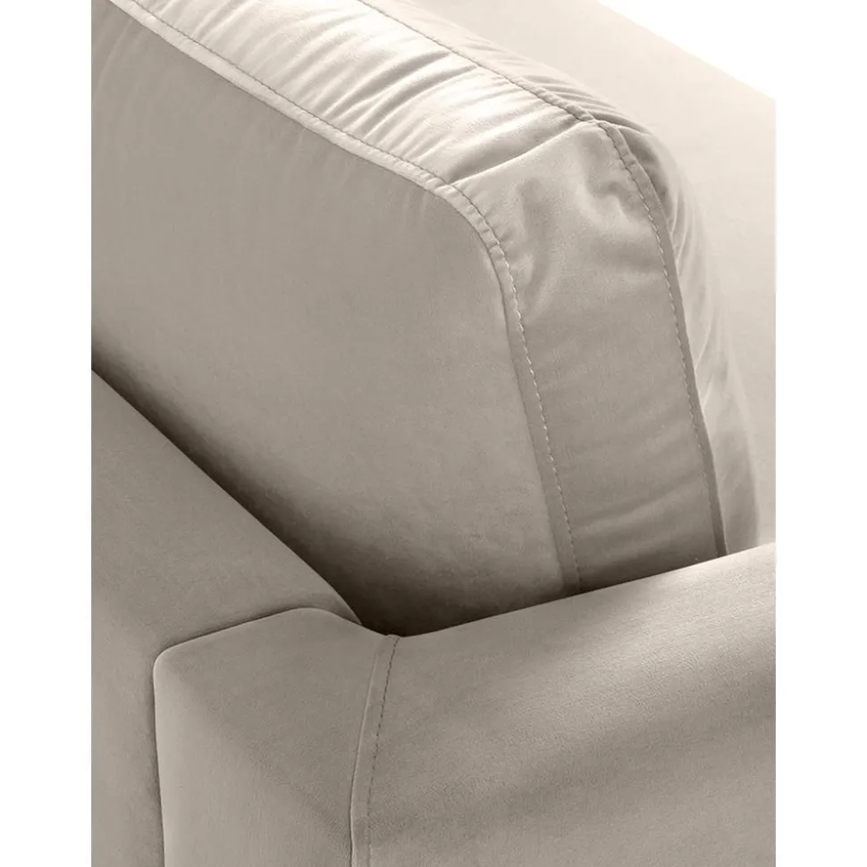 Divano 3 Posti In Velluto Luna