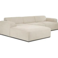 Divano Angolare 4 Posti In Velluto A Coste Melva