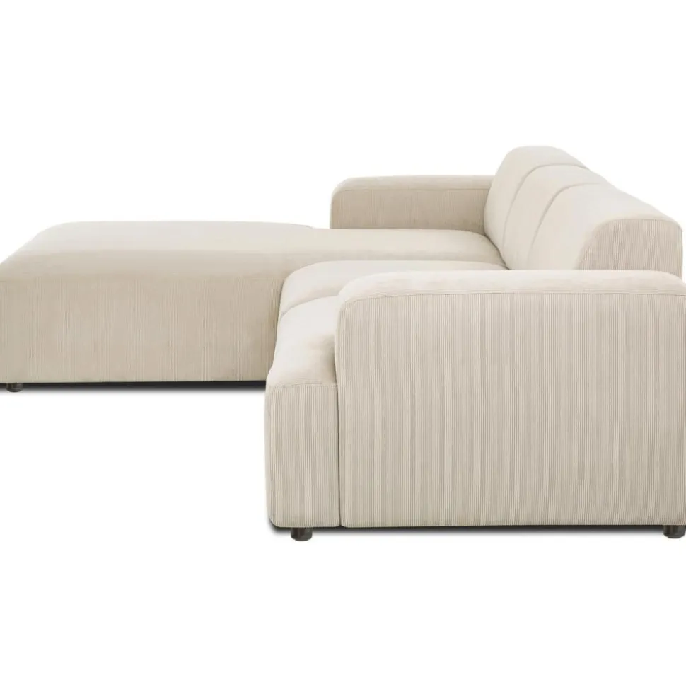 Divano Angolare 4 Posti In Velluto A Coste Melva