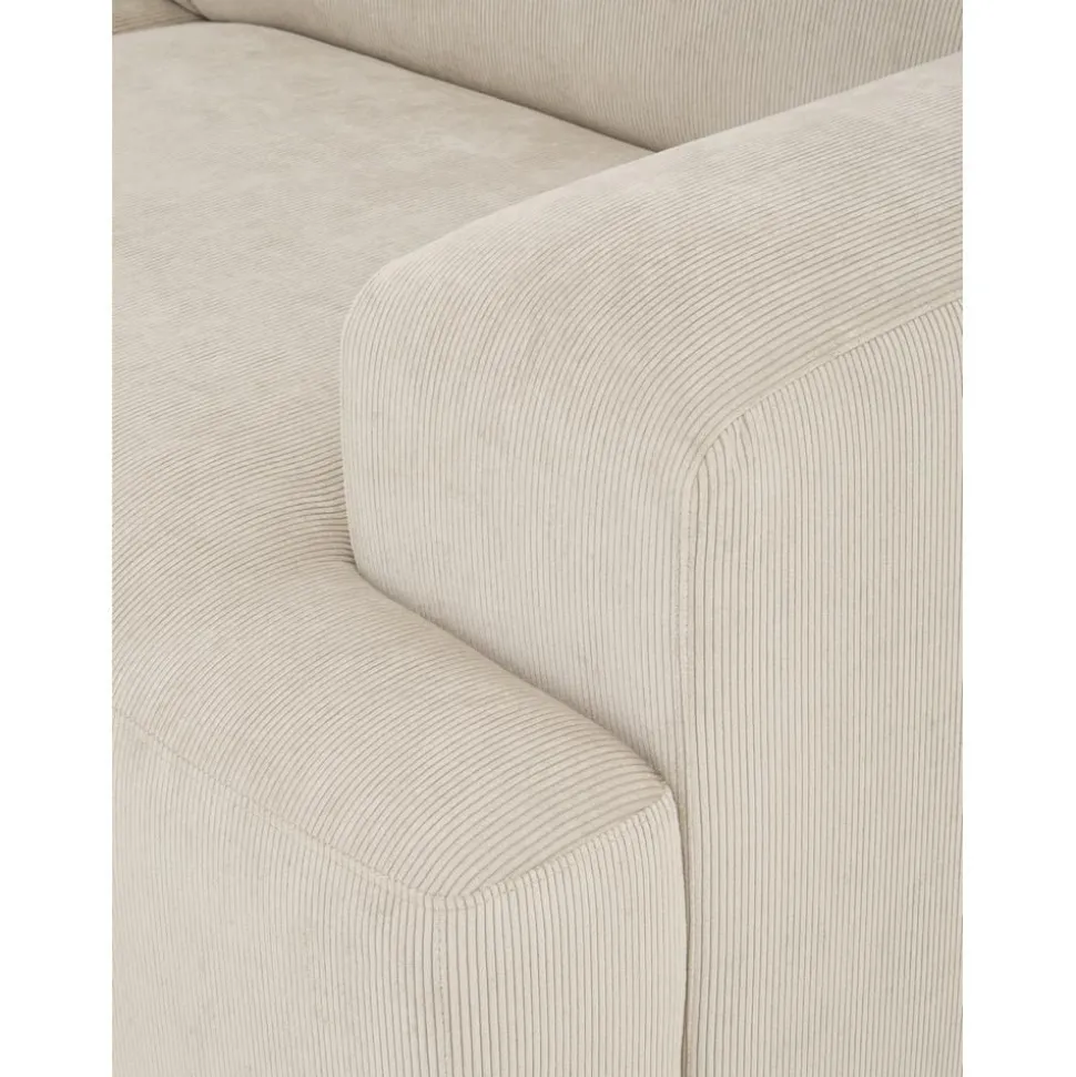 Divano Angolare 4 Posti In Velluto A Coste Melva