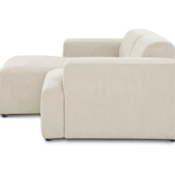 Divano Angolare 3 Posti In Velluto A Coste Melva