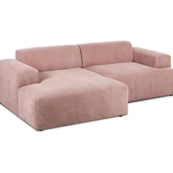 Divano Angolare 3 Posti In Velluto A Coste Melva