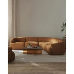 Divano Angolare Componibile 4 Posti In Boucle Sofia