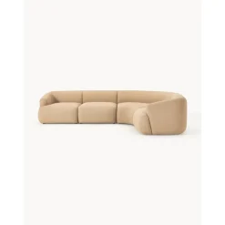 Divano Angolare Componibile 4 Posti In Boucle Sofia