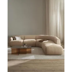 Divano Angolare Componibile 4 Posti In Boucle Sofia