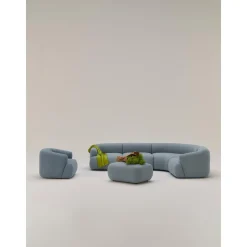 Divano Angolare Componibile 4 Posti In Boucle Sofia