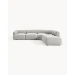 Divano Angolare Componibile 4 Posti In Boucle Sofia