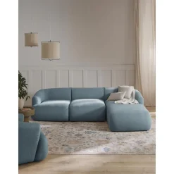 Divano Angolare Componibile 3 Posti In Boucle Sofia