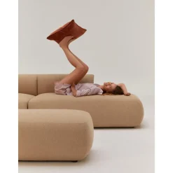 Divano Angolare Componibile 4 Posti In Boucle Sofia