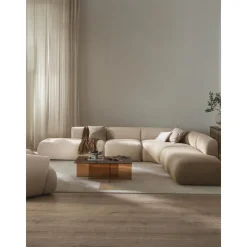 Divano Angolare Componibile 4 Posti In Boucle Sofia