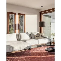 Divano Angolare Con Piedini In Metallo Brooks