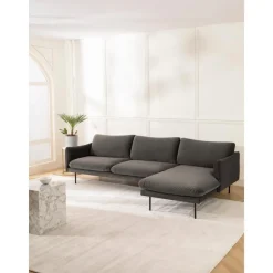 Divano Angolare In Velluto Moby