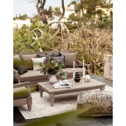 Divano Da Giardino 4 Posti In Legno Di Teak Bali