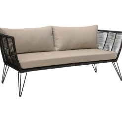 Divano Da Giardino 2 Posti In Tessuto Beige Mundo