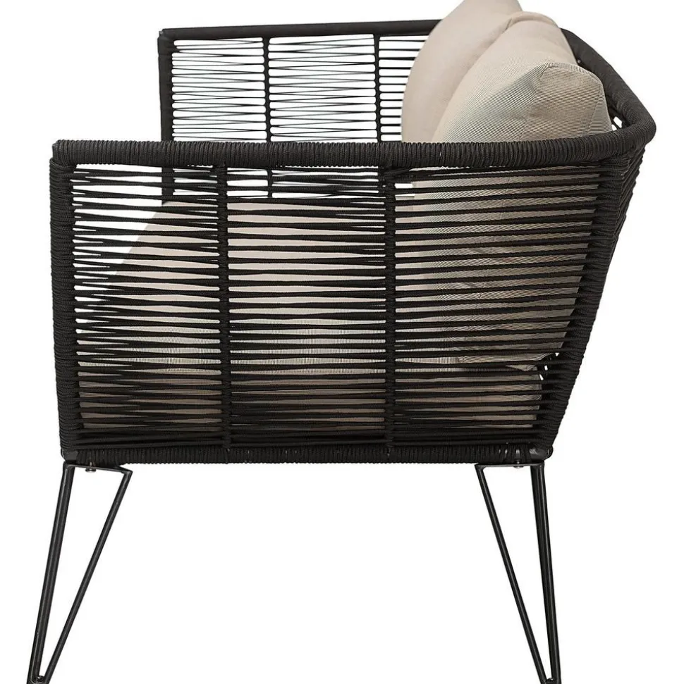 Divano Da Giardino 2 Posti In Tessuto Beige Mundo