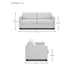 Divano Letto 2 Posti Con Materasso Morgan